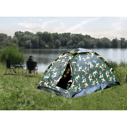 Tenda para 2 pessoas PU 2000 mm camuflagem
