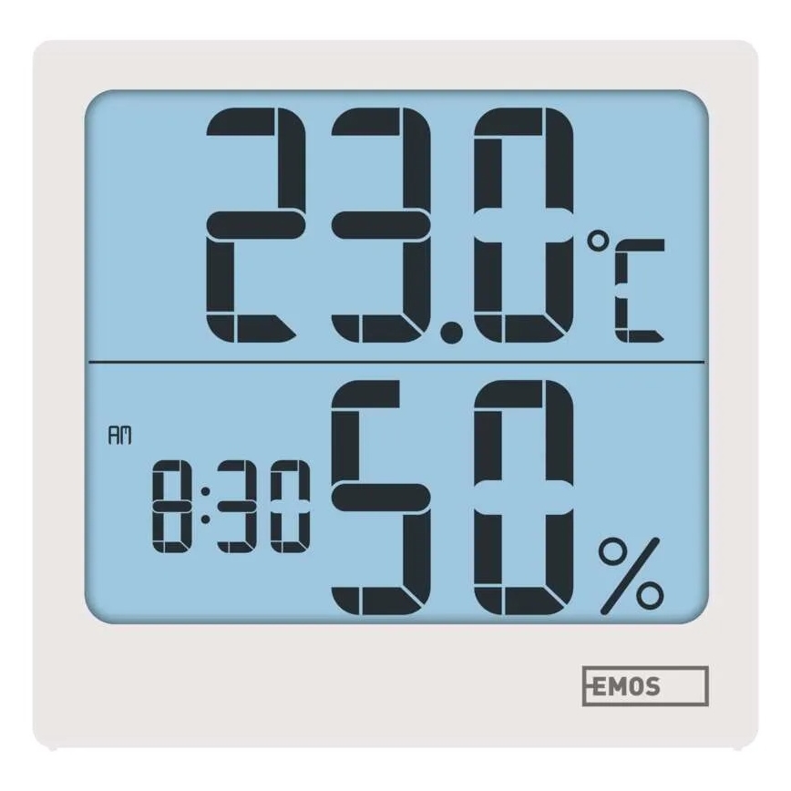 Termómetro digital com higrómetro 1xAA branco