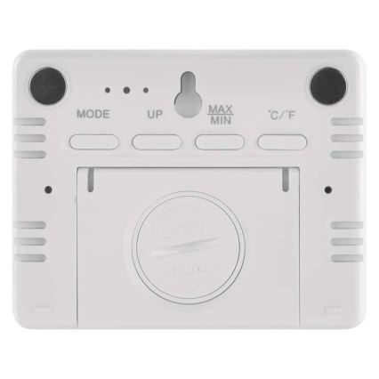 Termómetro sem fios com medidor de humidade 1xCR2032 branco