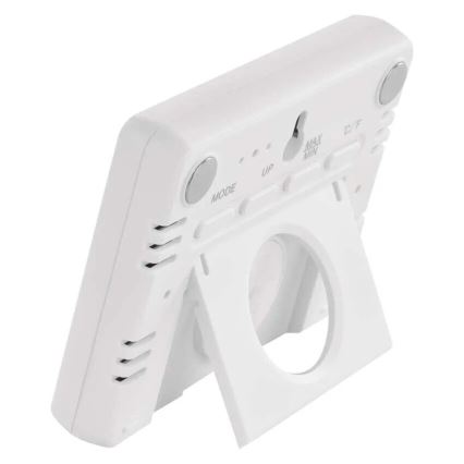 Termómetro sem fios com medidor de humidade 1xCR2032 branco