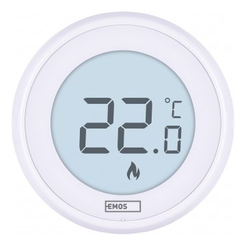 Termostato de ambiente manual 230V/6A 2xAA branco