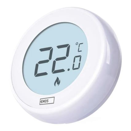 Termostato de ambiente manual 230V/6A 2xAA branco