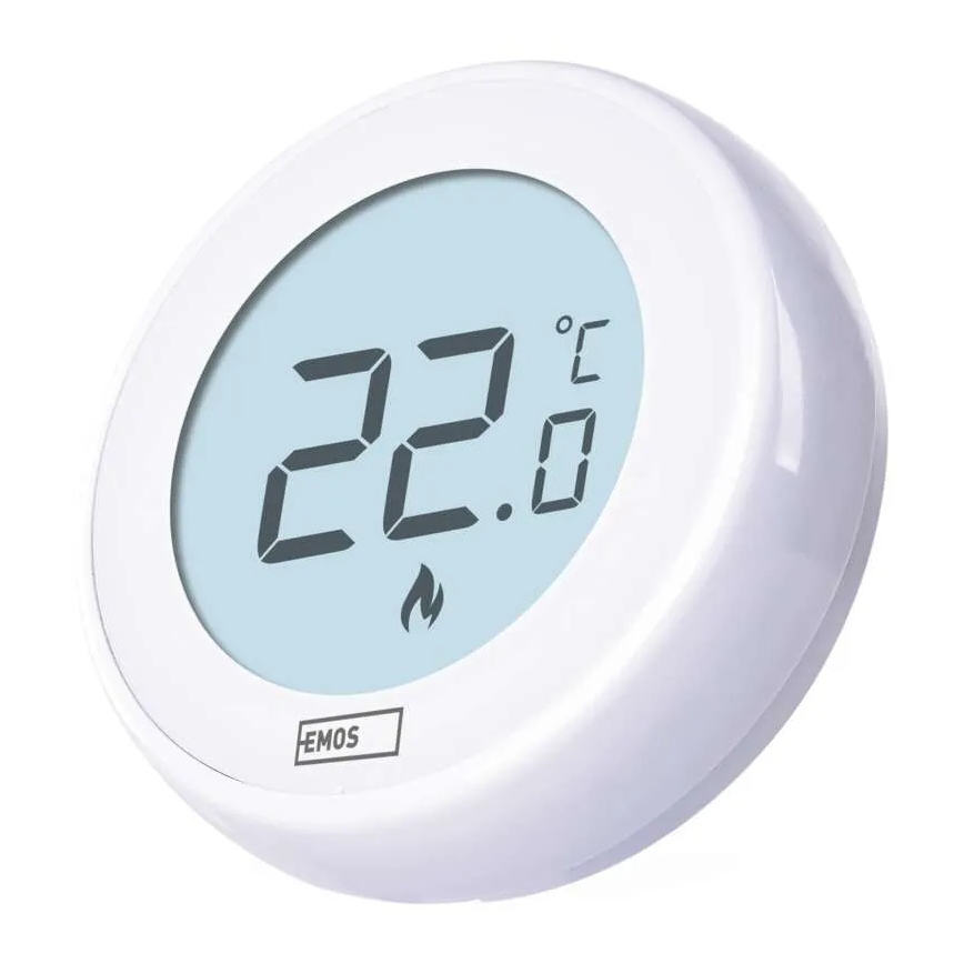 Termostato de ambiente manual 230V/6A 2xAA branco