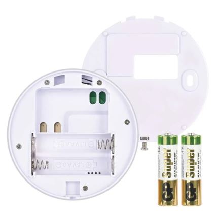 Termostato de ambiente manual 230V/6A 2xAA branco