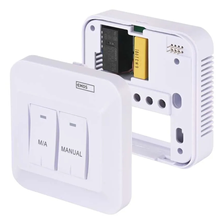 Termostato de ambiente manual sem fios 230V/16A 2xAA branco