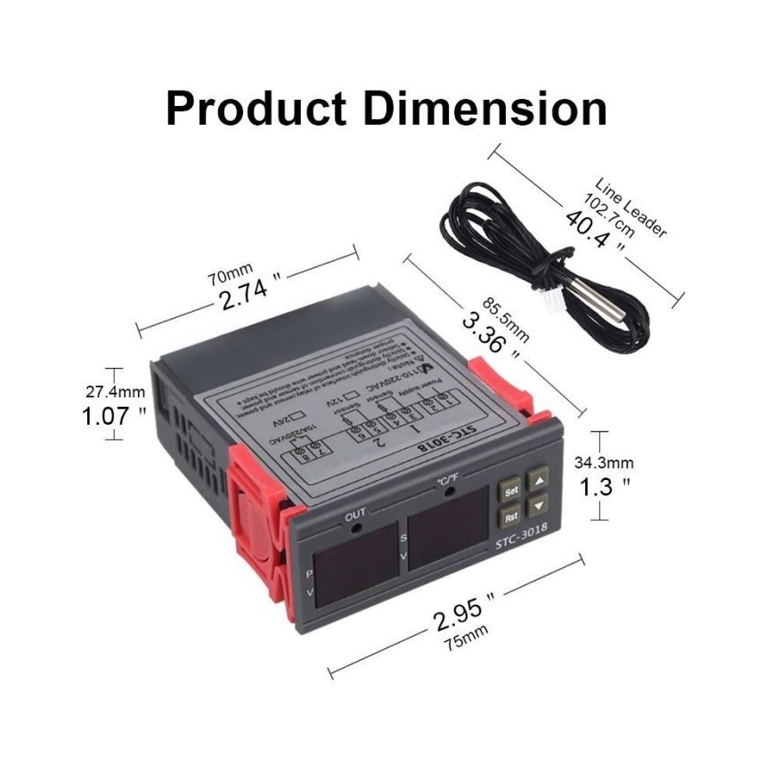 Termostato digital 3W/230V