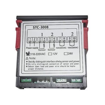 Termostato digital duplo 3W/230V