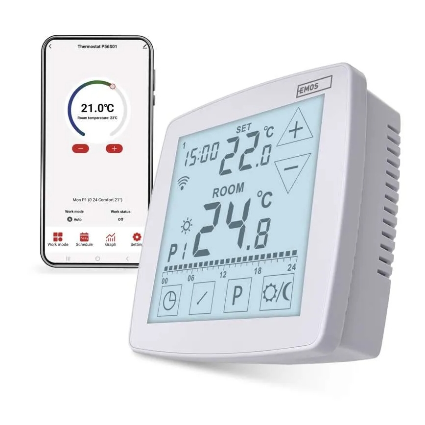Termostato digital GoSmart 230V/16A Wi‑Fi