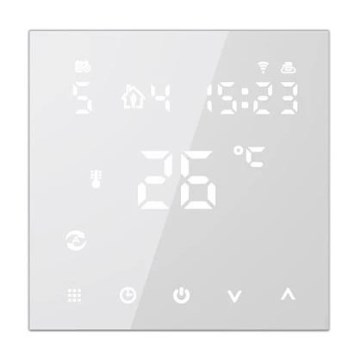 Termostato para instalação embutida 230V branco Wi-Fi Tuya