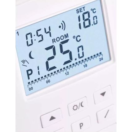 Termóstato programável 230V+2xAA