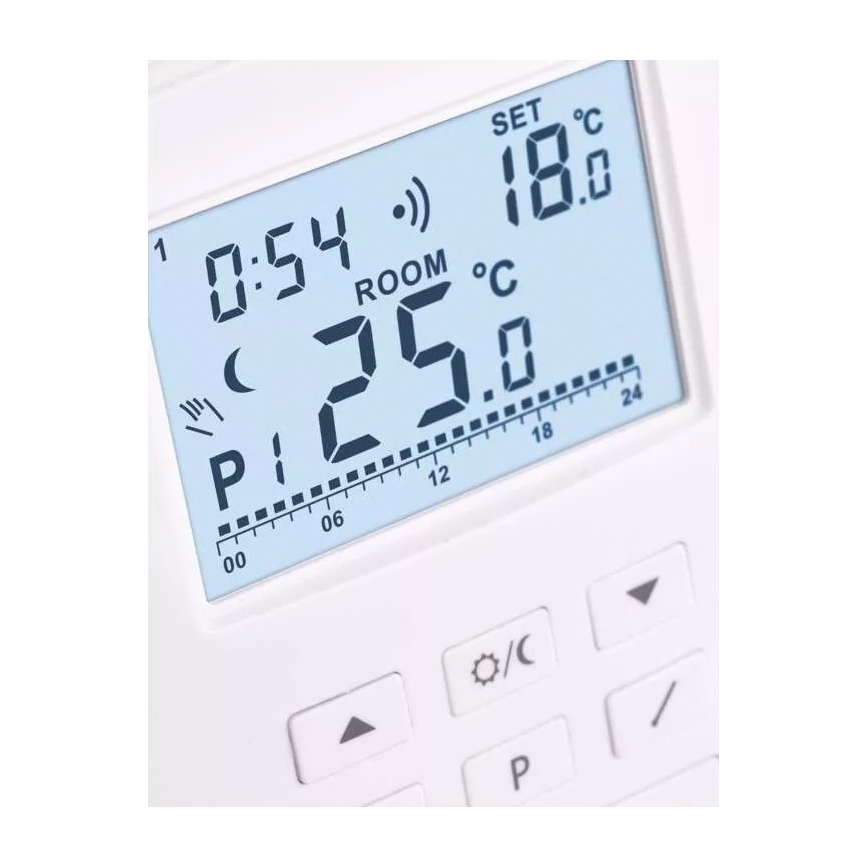 Termóstato programável 230V+2xAA