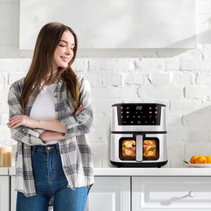 TESLA Electronics AirCook - Air Fryer multifuncional digital 7 l 1600W/230V