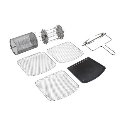 TESLA Electronics AirCook & Grill - Fritadeira elétrica multifuncional inteligente com ar quente digital 12 l 1800W/230V Wi-Fi