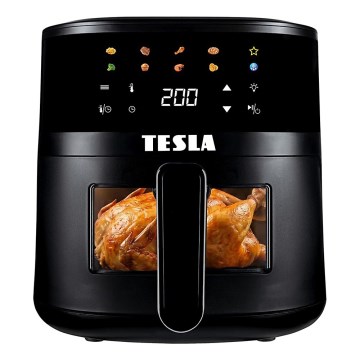 TESLA Electronics AirCook - Fritadeira de ar quente 4,4 l 1450W/230V preta