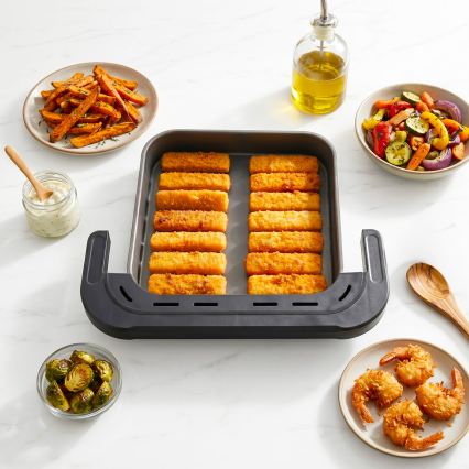 TESLA Electronics AirCook - Fritadeira de ar quente com 3 zonas 14,5 l 2800 W/230 V preta