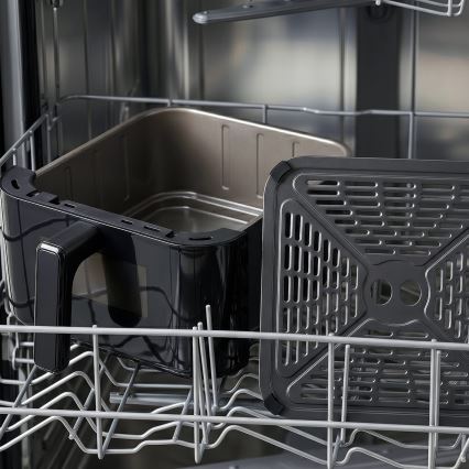 TESLA Electronics AirCook - Fritadeira de ar quente com 3 zonas 14,5 l 2800 W/230 V preta