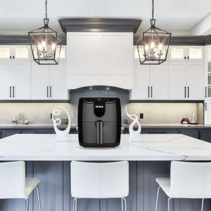 TESLA Electronics AirCook - Fritadeira de ar quente multifuncional digital 4 l 1500W/230V