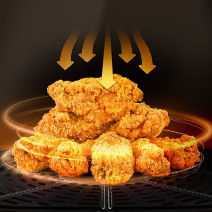 TESLA Electronics AirCook - Fritadeira elétrica multifuncional inteligente de ar quente 9 l 1700W/230V Wi-Fi