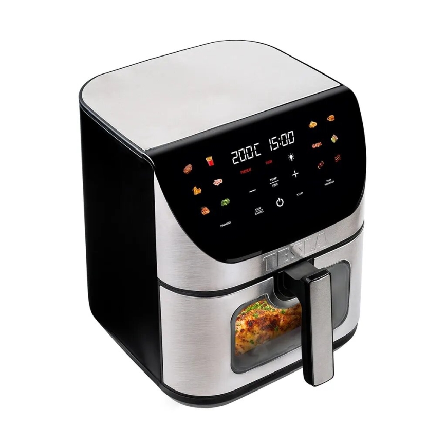 TESLA Electronics AirCook - Fritadeira elétrica multifuncional inteligente de ar quente 9 l 1700W/230V Wi-Fi