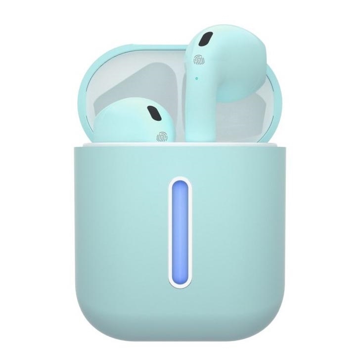 TESLA Electronics - Auscultadores sem fios 300 mAh + 2x 25 mAh IPX4 turquesa