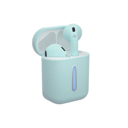 TESLA Electronics - Auscultadores sem fios 300 mAh + 2x 25 mAh IPX4 turquesa