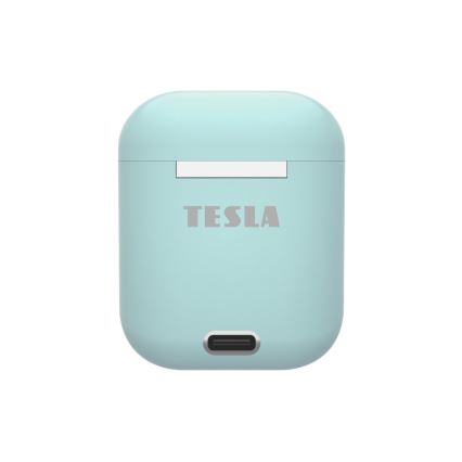 TESLA Electronics - Auscultadores sem fios 300 mAh + 2x 25 mAh IPX4 turquesa