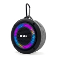 TESLA Electronics - Coluna sem fios LED RGB 5W/1200 mAh/3,7V IPX7 cinza