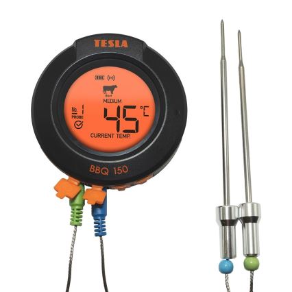 TESLA Electronics Cook - Termómetro digital para carne con sonda 0-400 °C 2xAA IP65