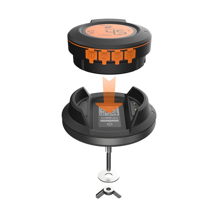 TESLA Electronics Cook - Termómetro digital para carne con sonda 0-400 °C 2xAA IP65