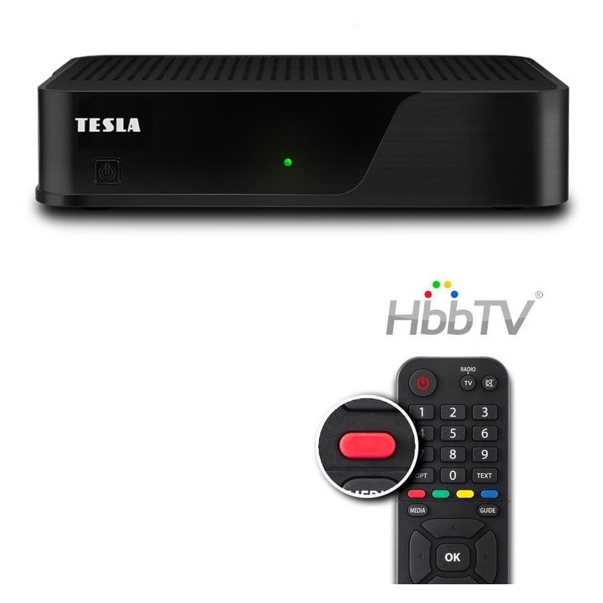 TESLA Electronics - DVB-T2 H.265 (HEVC) receptor 12V + controlo remoto
