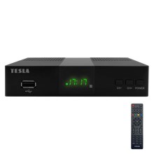 TESLA Electronics - DVB-T2 H.265 (HEVC) receptor 2xAAA + controlo remoto