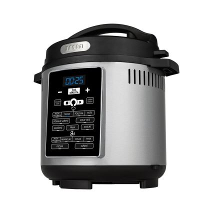 TESLA Electronics EliteCook - Panela de pressão elétrica multifuncional e fritadeira de ar quente 6 l 12em1 1500W/230V