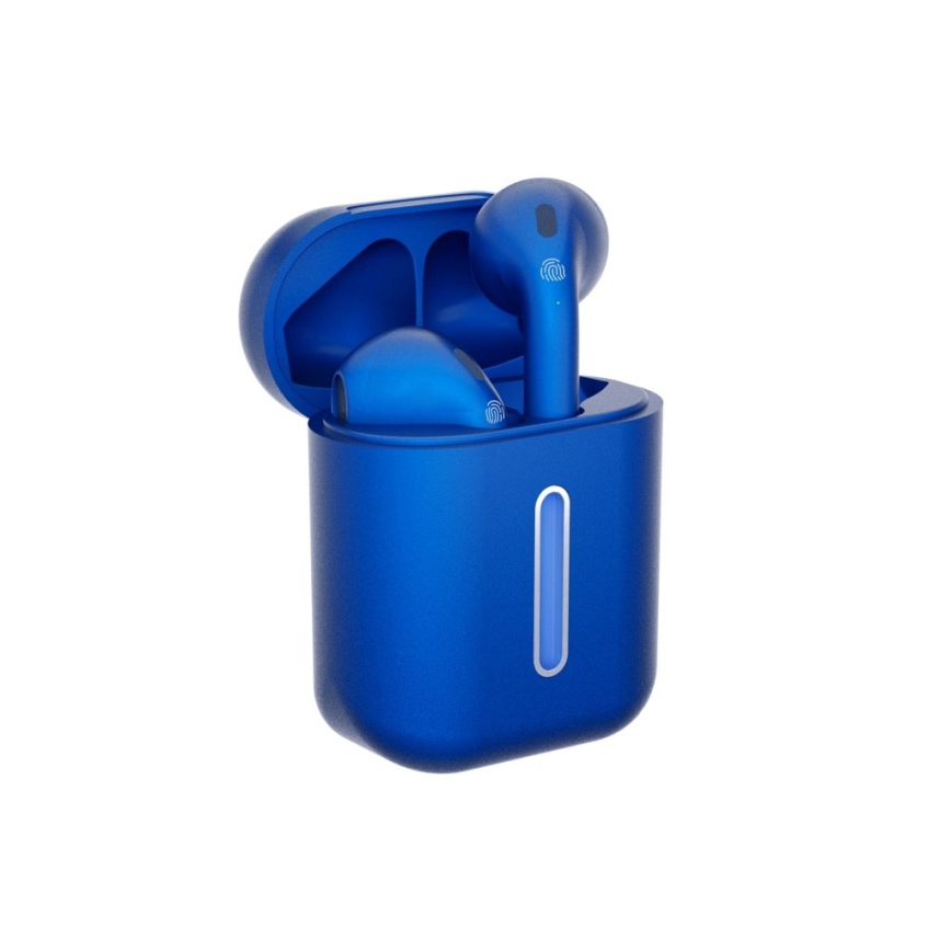 TESLA Electronics - Auscultadores sem fios 300 mAh + 2x 25 mAh IPX4 azul