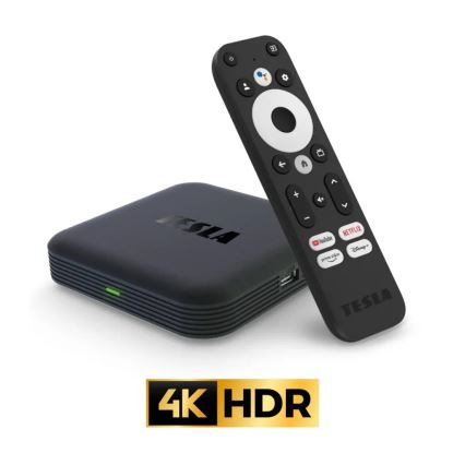 TESLA Electronics MediaBox - Reprodutor multimédia UHD com Wi-Fi + comando à distância