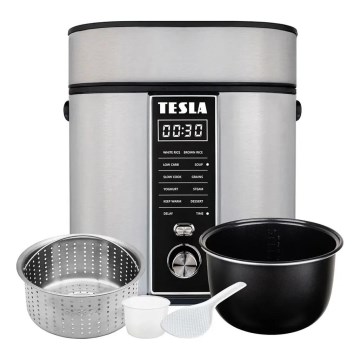 TESLA Electronics MultiCook - Panela de Arroz Multifuncional 2,1 l 400W/230V