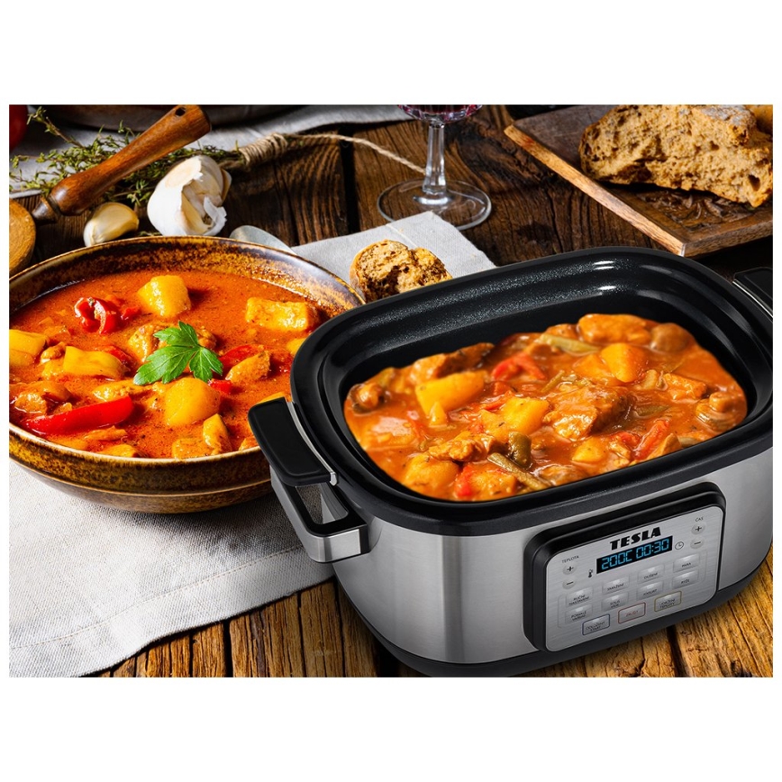 TESLA Electronics MultiCook - Panela elétrica multifunções 6 l 10em1 1250W/230V