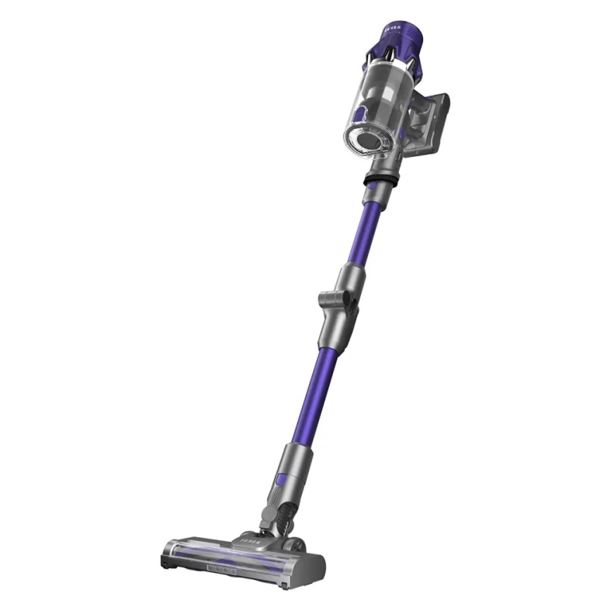 TESLA Electronics PureStar - Aspirador vertical sem fios flexível 2 em 1 250W/2200 mAh cinza/roxo