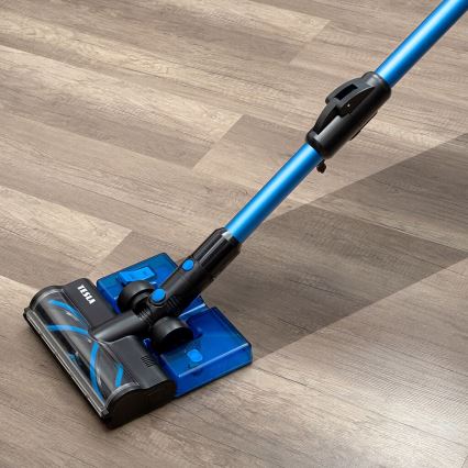 TESLA Electronics PureStar - Aspirador vertical sem fios flexível 3 em 1 300W/2200 mAh preto/azul