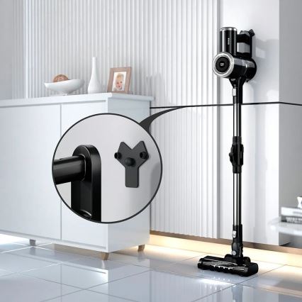 TESLA Electronics PureStar - Aspirador vertical sem fios flexível 2 em 1 150W/2200 mAh preto