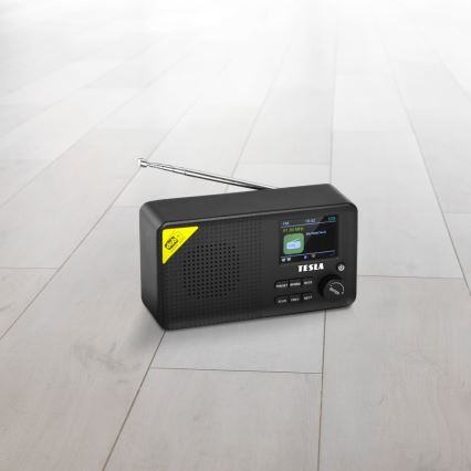 TESLA Electronics - Rádio DAB+ FM 5W/4000 mAh preto