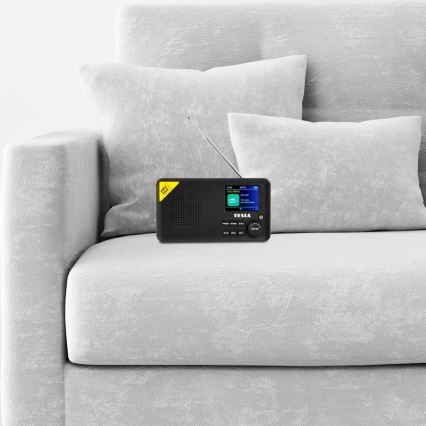 TESLA Electronics - Rádio DAB+ FM 5W/4000 mAh preto
