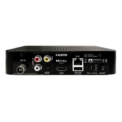 TESLA Electronics - Receptor DVB-T2 H.265 (HEVC) com HbbTV 12V + comando remoto