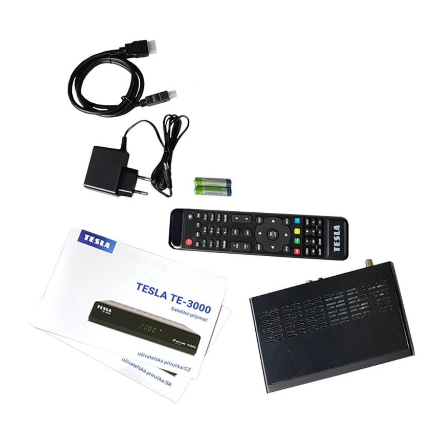 TESLA Electronics - Receptor satélite 2xAAA + controlo remoto