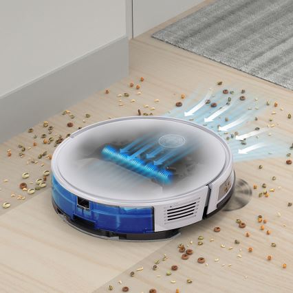 TESLA Electronics RoboStar - Aspirador robótico inteligente 2 em 1 2600 mAh Wi-Fi branco + controlo remoto