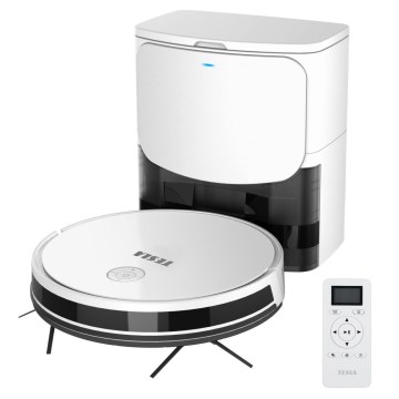 TESLA Electronics RoboStar - Aspirador robótico inteligente 2 em 1 2600 mAh Wi-Fi branco + controlo remoto