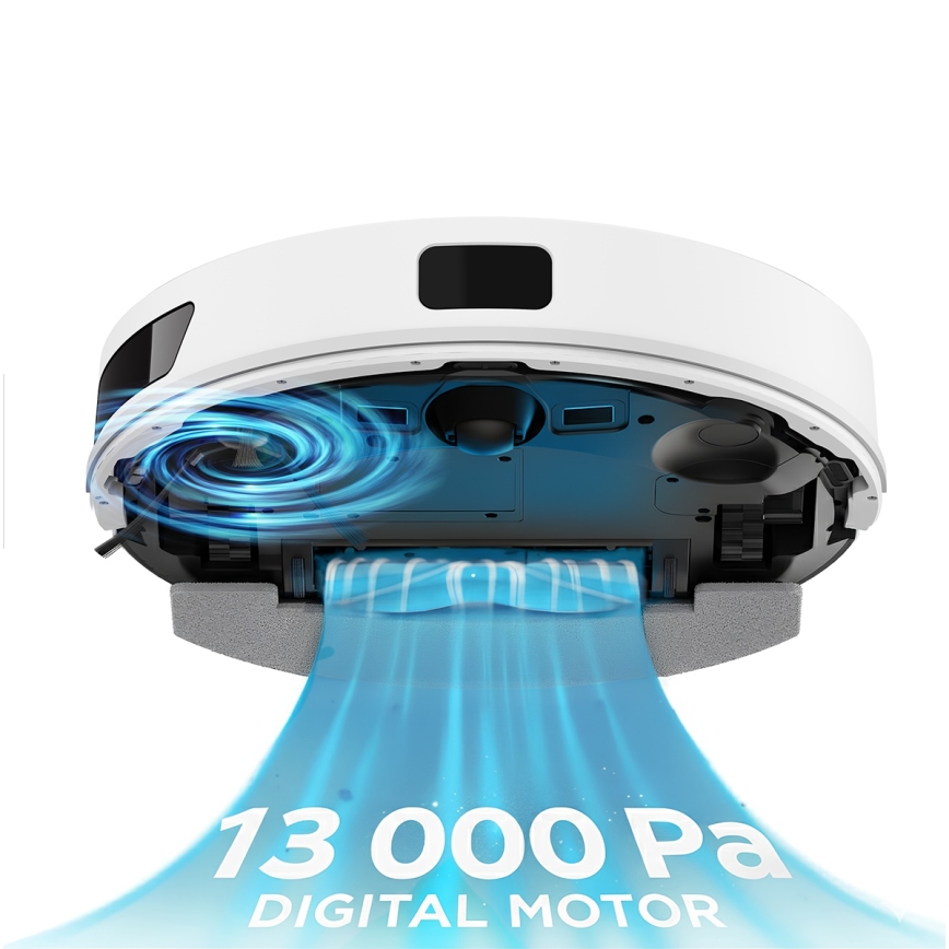 TESLA Electronics RoboStar - Aspirador robótico inteligente 3 em 1, 3200 mAh, Wi-Fi, branco