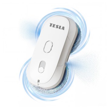 TESLA Electronics RoboStar - Limpa-vidros com pulverização de água 72W/230V/500 mAh + controlo remoto