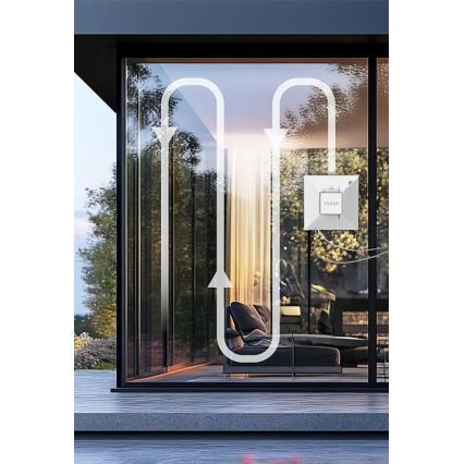 TESLA Electronics RoboStar - Aspirador de janelas inteligente com pulverização de água 72W/230V/650 mAh Wi-Fi + controlo remoto