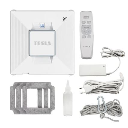 TESLA Electronics RoboStar - Aspirador de janelas inteligente com pulverização de água 72W/230V/650 mAh Wi-Fi + controlo remoto