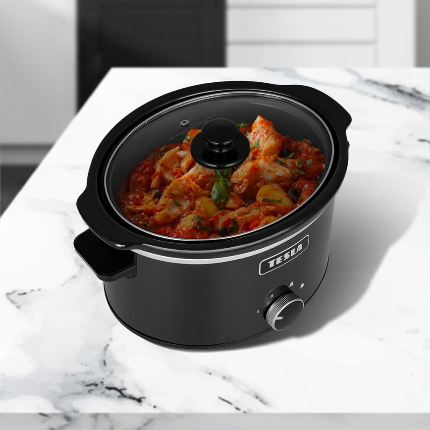 TESLA Electronics SlowCook - Panela de cozedura lenta 3,5 l 200W/230V